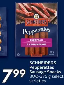 Sobeys Schneiders Pepperettes Sausage Snacks offer