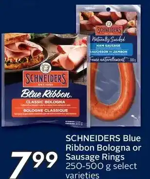 Sobeys Schneiders Blue Ribbon Bologna or Sausage Rings offer