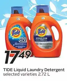 Sobeys Tide Liquid Laundry Detergent offer