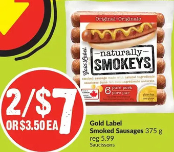 FreshCo Gold Label Smoked Sausages offer