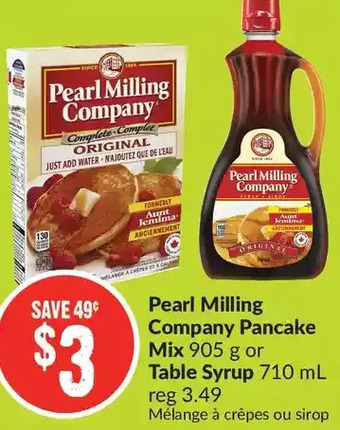 FreshCo Pearl Milling Company Pancake Mix or Table Syrup offer