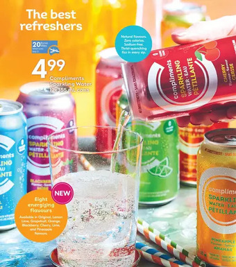Sobeys Compliments Sparkling Water offer