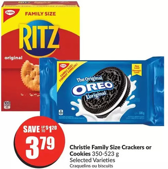 FreshCo Christie Family Size Crackers or Cookies offer