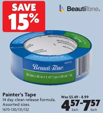 Home Hardware Painter's Tape offer