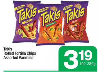 Highland Farms Takis Rolled Tortilla Chips offer