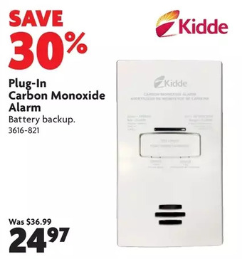 Home Hardware Plug-in Carbon Monoxide Alarm offer