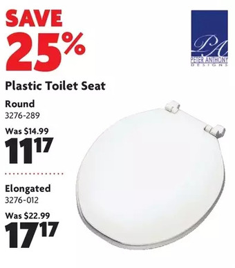 Home Hardware Plastic Toilet Seat: Round | Elongated offer