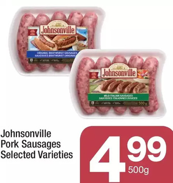 Highland Farms Johnsonville Pork Sausages offer