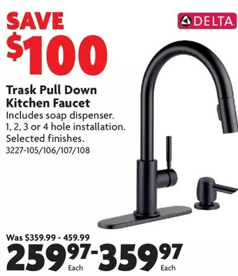 Home Hardware Trask Pull Down Kitchen Faucet offer