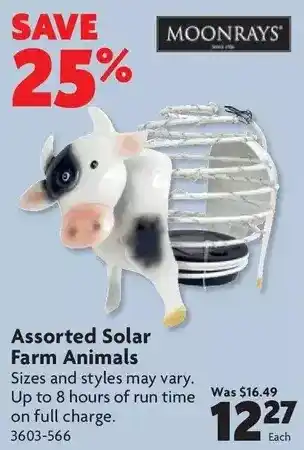 Home Hardware Assorted Solar Farm Animals offer