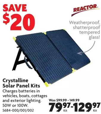 Home Hardware Crystalline Solar Panel Kits offer