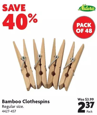 Home Hardware Bamboo Clothespins offer