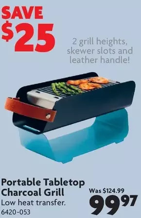 Home Hardware Portable Tabletop Charcoal Grill offer