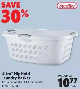 Home Hardware Ultra HipHold Laundry Basket offer