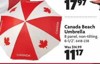 Home Hardware Canada Beach Umbrella offer