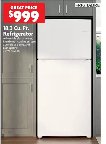Home Hardware 18.3 Cu. Ft. Refrigerator offer