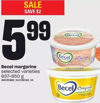 Loblaws Becel Margarine offer