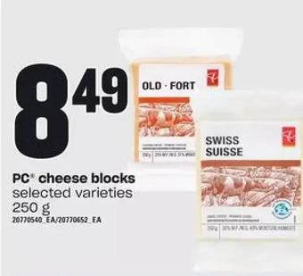 Loblaws PC Cheese Blocks offer