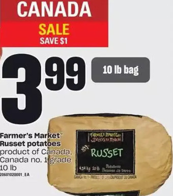 Loblaws Farmer's Market Russet Potatoes offer