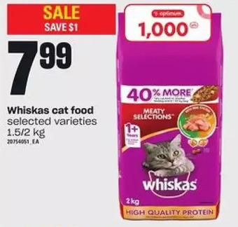 Loblaws Whiskas Cat Food offer