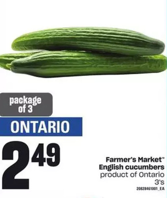 Zehrs Markets Farmer's Market English Cucumbers offer