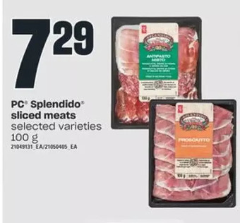 Valu-mart PC Splendido Sliced Meats offer