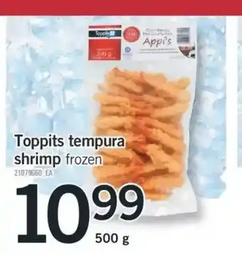 Fortinos Toppits Tempura Shrimp offer