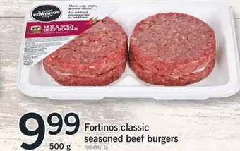 Fortinos Fortinos Classic Seasoned Beef Burgers offer