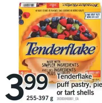 Fortinos Tenderflake Puff Pastry, Pie or Tart Shells offer