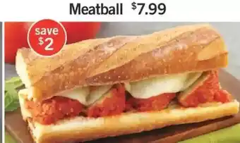 Fortinos Meatball Sandwich offer