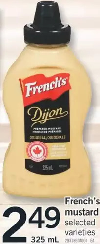 Fortinos French's Mustard offer