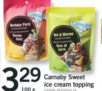 Fortinos Carnaby Sweet Ice Cream Topping offer