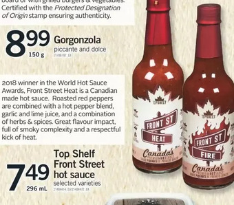 Fortinos Top Shelf Front Street Hot Sauce offer