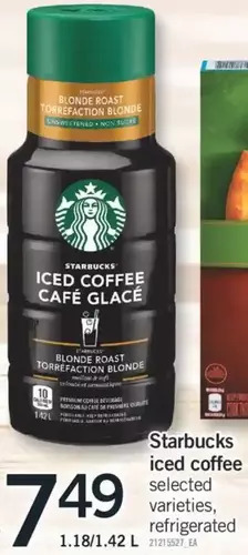 Fortinos Starbucks Iced Coffee offer