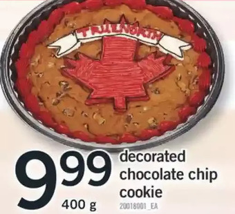Fortinos Decorated Chocolate Chip Cookie offer