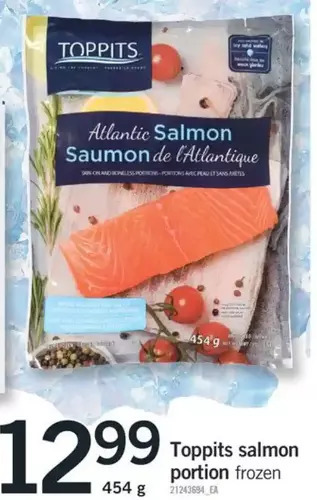 Fortinos Toppits Salmon Portion offer