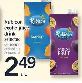 Fortinos Rubicon Exotic Juice Drink offer