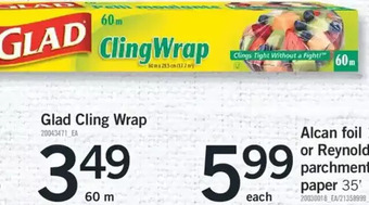 Fortinos Glad Cling Wrap offer