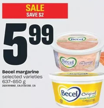 Independent Grocer Becel Margarine offer