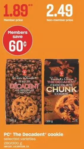 Independent Grocer PC the Decadent Cookie offer
