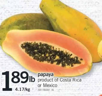 Fortinos Papaya offer
