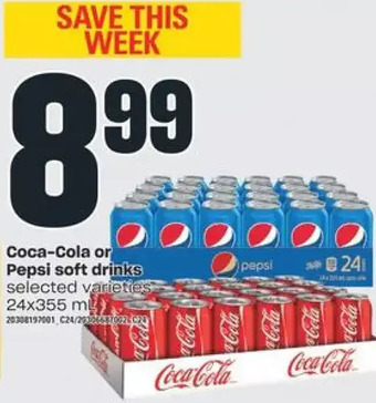 Independent Grocer Coca-Cola or Pepsi Soft Drinks offer