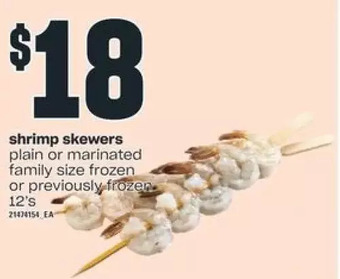 Independent Grocer Shrimp Skewers offer
