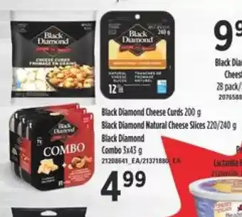 Independent Grocer Black Diamond Cheese Curds, Black Diamond Natural Cheese Slices, Black Diamond Combo offer