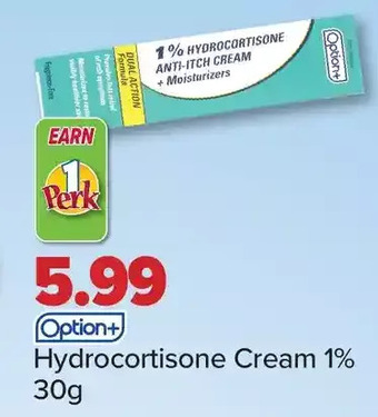 PharmaChoice Option+ Hydrocortisone Cream 1% offer