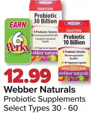 PharmaChoice Webber Naturals Probiotic Supplements offer