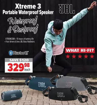 2001 Audio Video Xtreme 3 Portable Waterproof Speaker offer