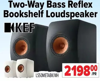 2001 Audio Video KEF Two-Way Bass Reflex Bookshelf Loudspeaker offer