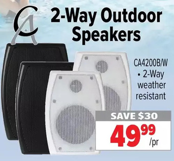 2001 Audio Video 2-Way Outdoor Speakers offer
