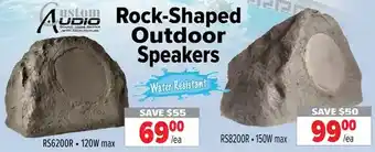 2001 Audio Video Custom Audio Rock-Shaped Outdoor Speakers offer